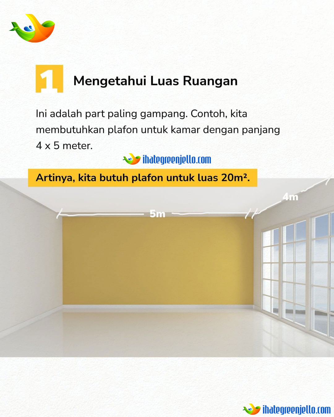 MENGHITUNG KEBUTUHAN PLAFON