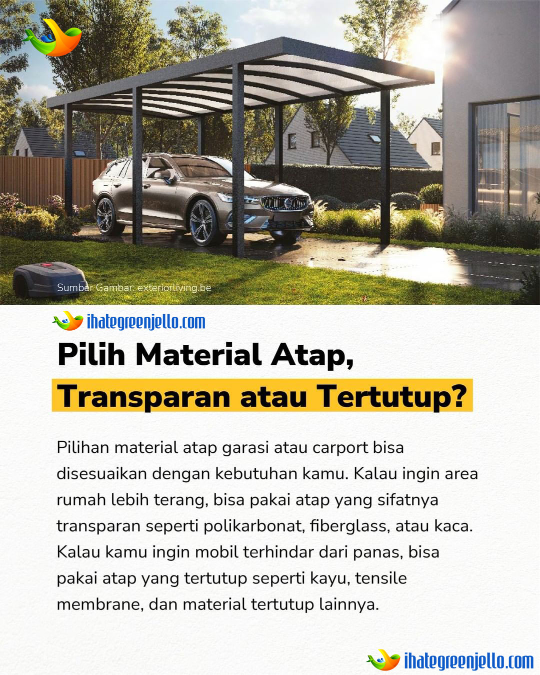 Ukuran Garasi Mobil