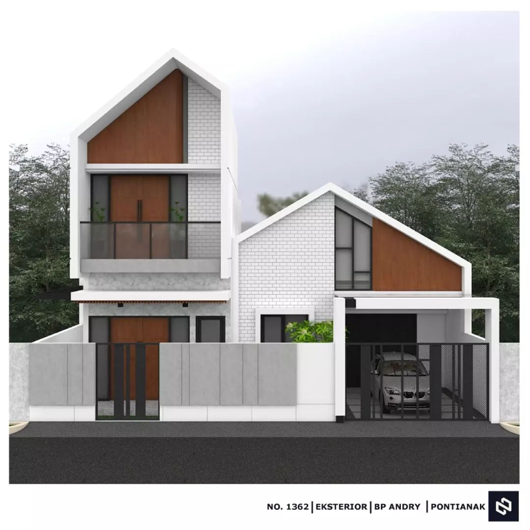 Desain rumah 12x17 Meter 3Lantai