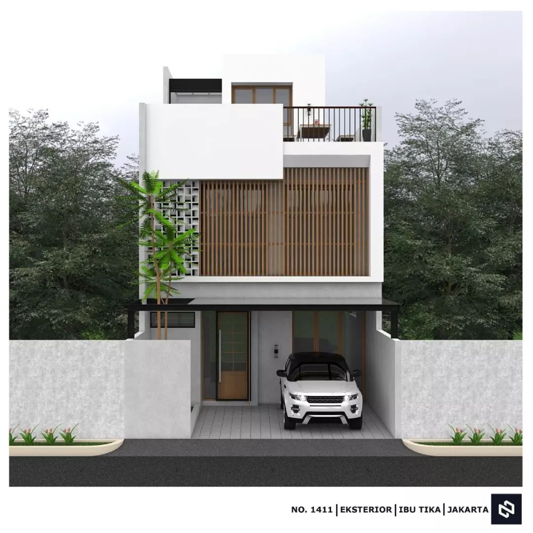 Desain rumah 6,5x14 Meter 3Lantai