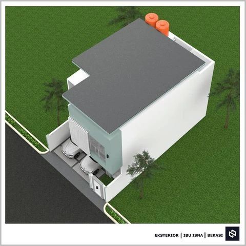 Desain rumah 7,5x13 Meter 2Lantai