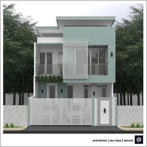 Desain rumah 7,5x13 Meter 2Lantai