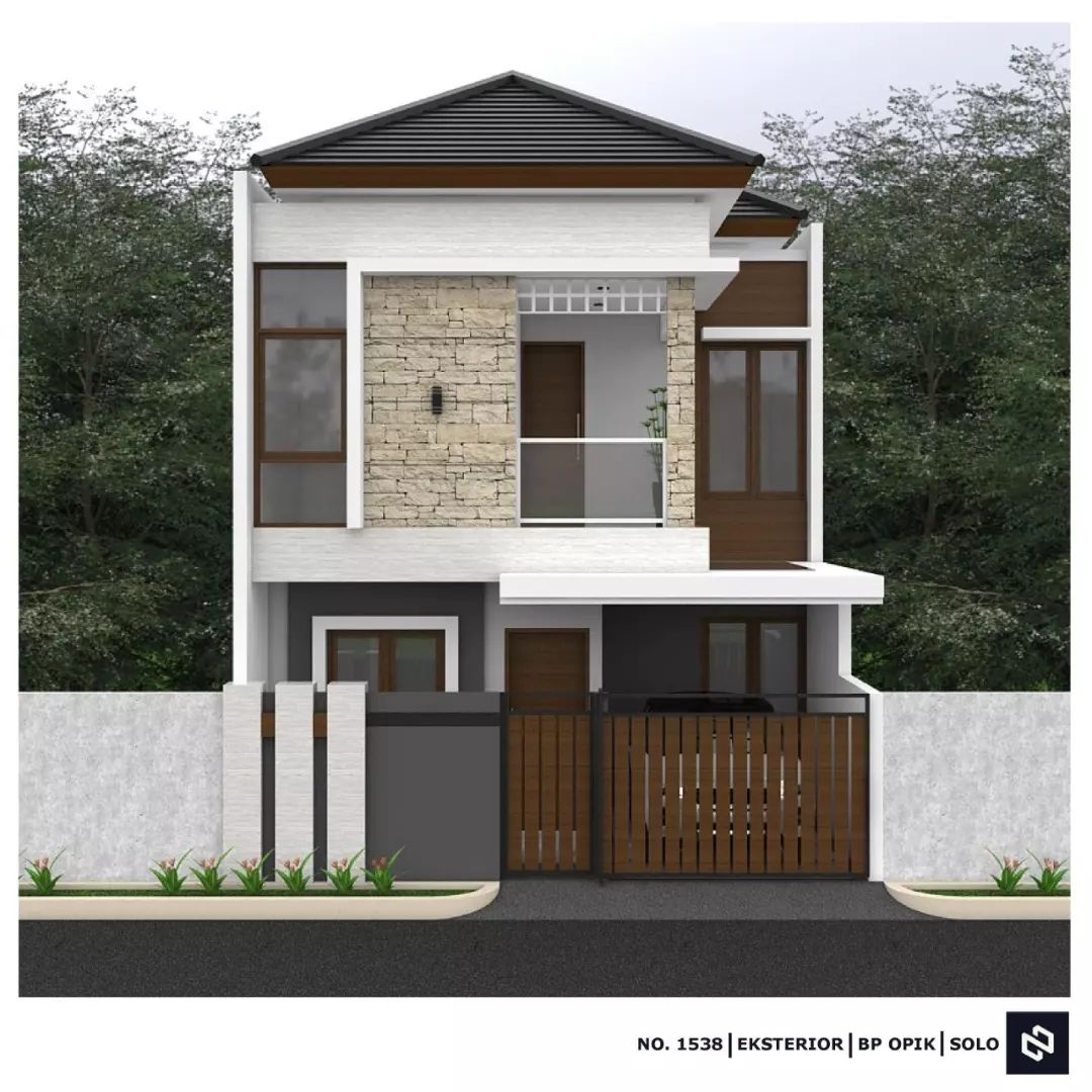 Desain rumah 7x9 Meter 2Lantai