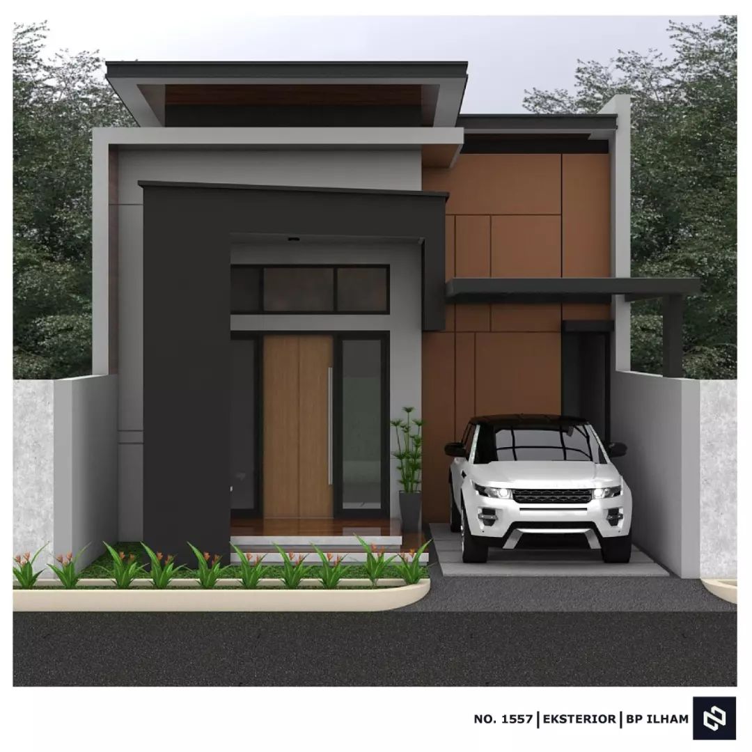 Desain rumah 7x12 Meter 1Lantai