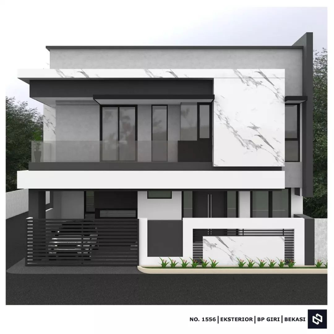 Desain rumah 13x9 Meter 2Lantai