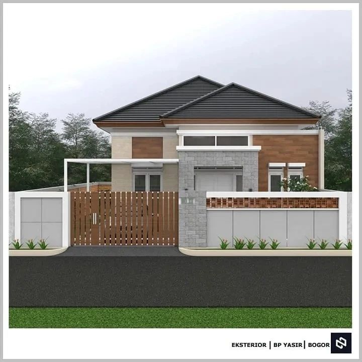 Desain rumah 9x14 Meter 1Lantai