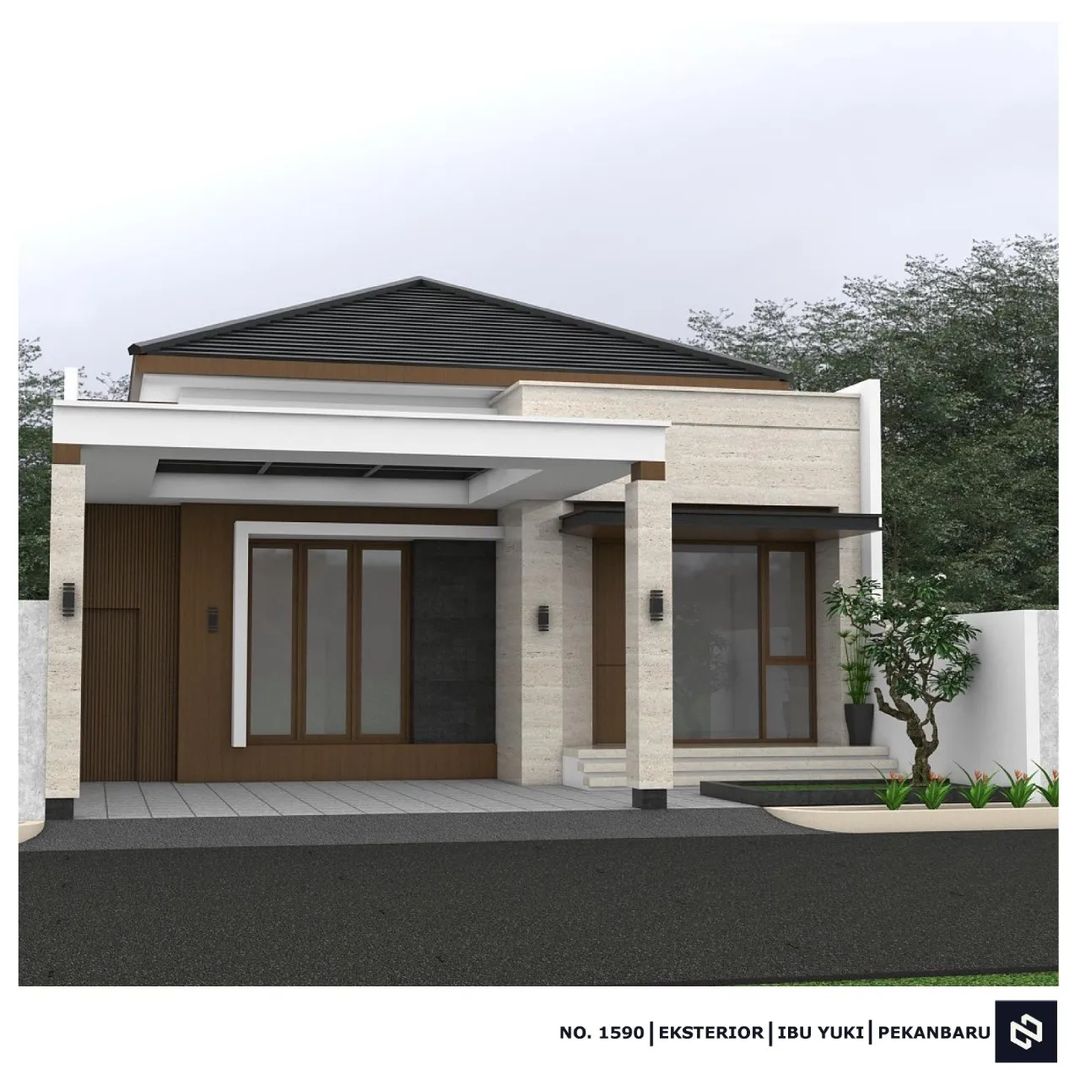 Desain rumah 10x21 Meter 1Lantai