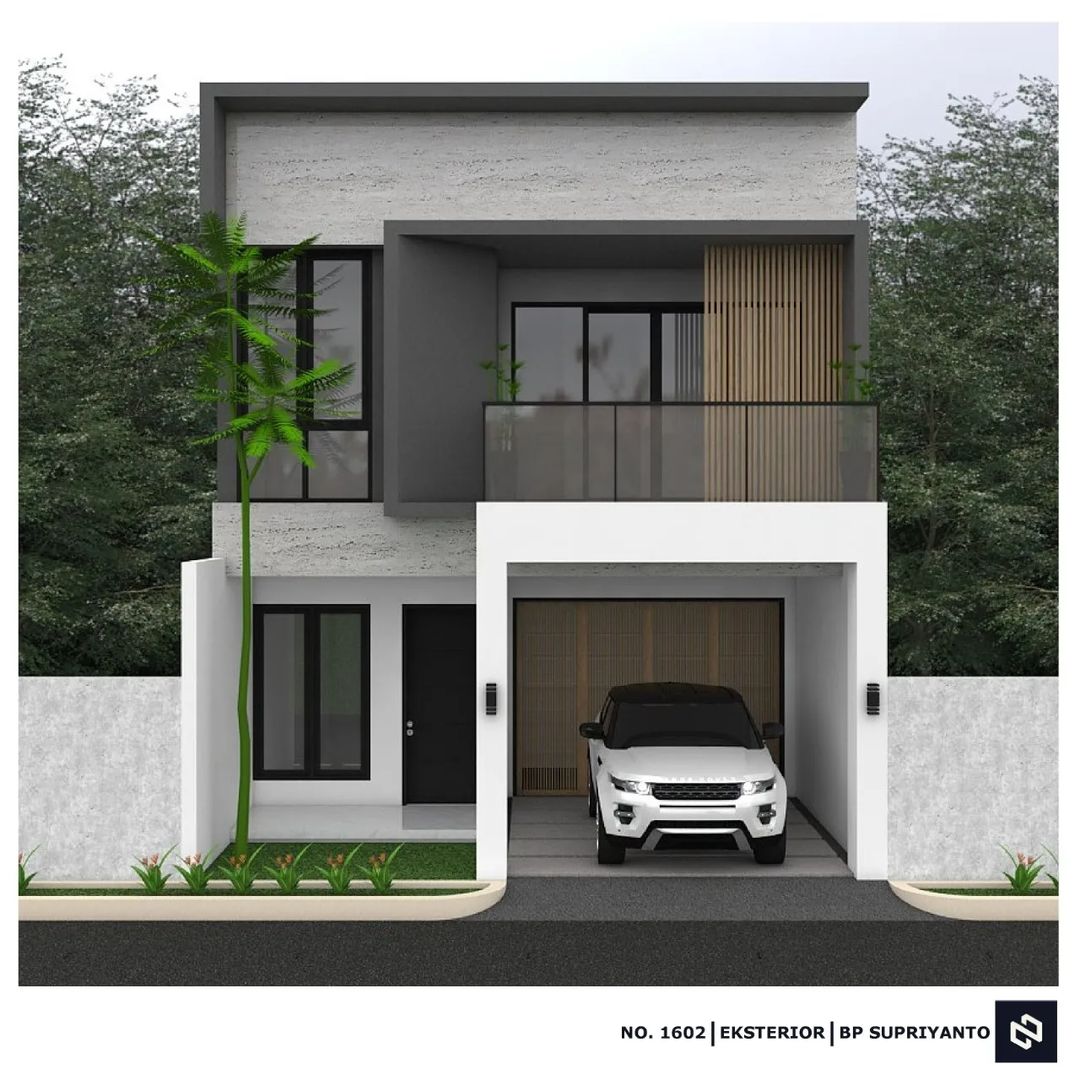 Desain rumah 7x13 Meter 2Lantai