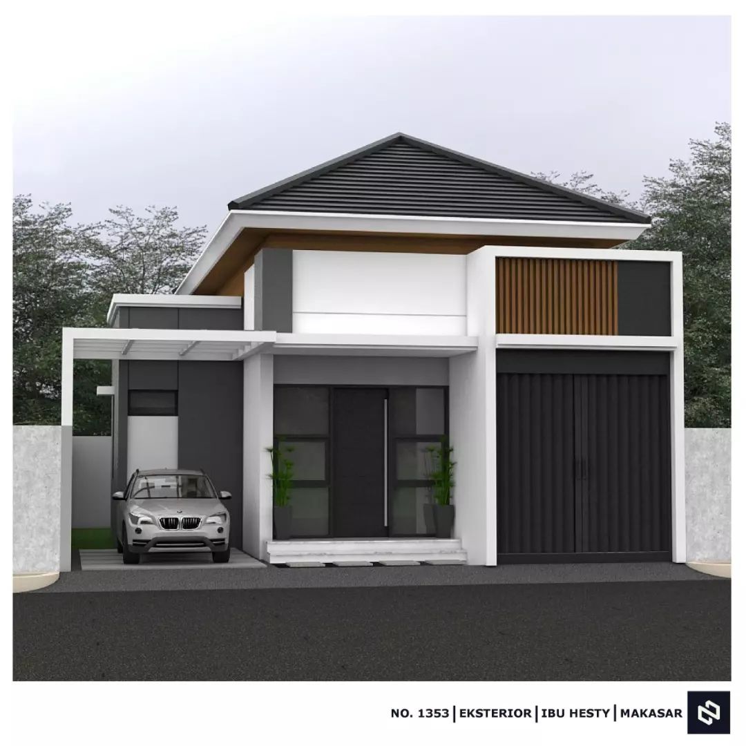 Desain rumah 9x12 Meter 1Lantai