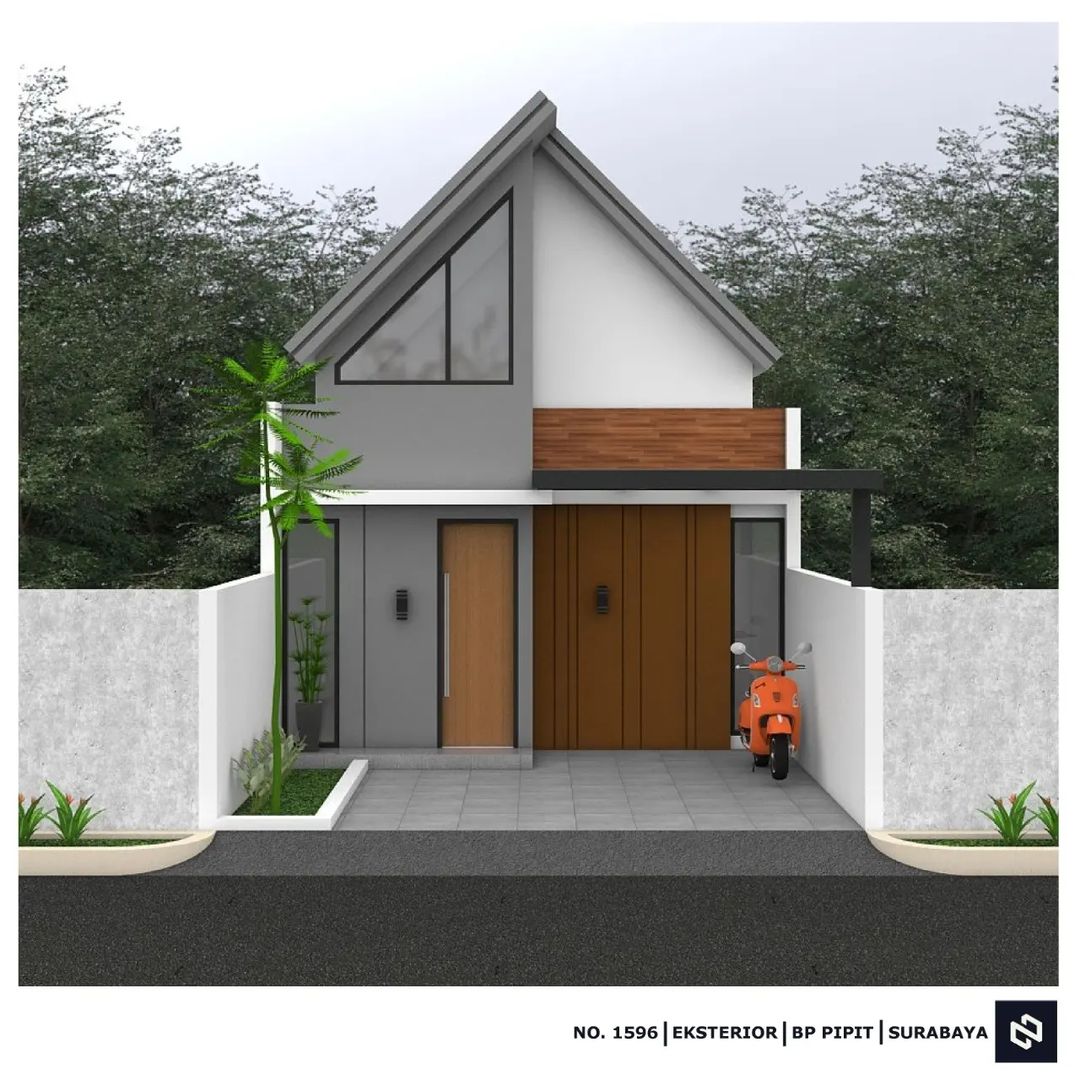 Desain rumah 5,7x11 Meter 1Lantai