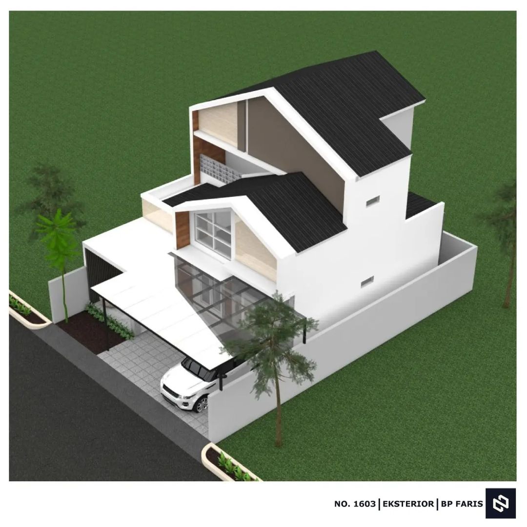 Desain rumah 10x15 Meter 2Lantai