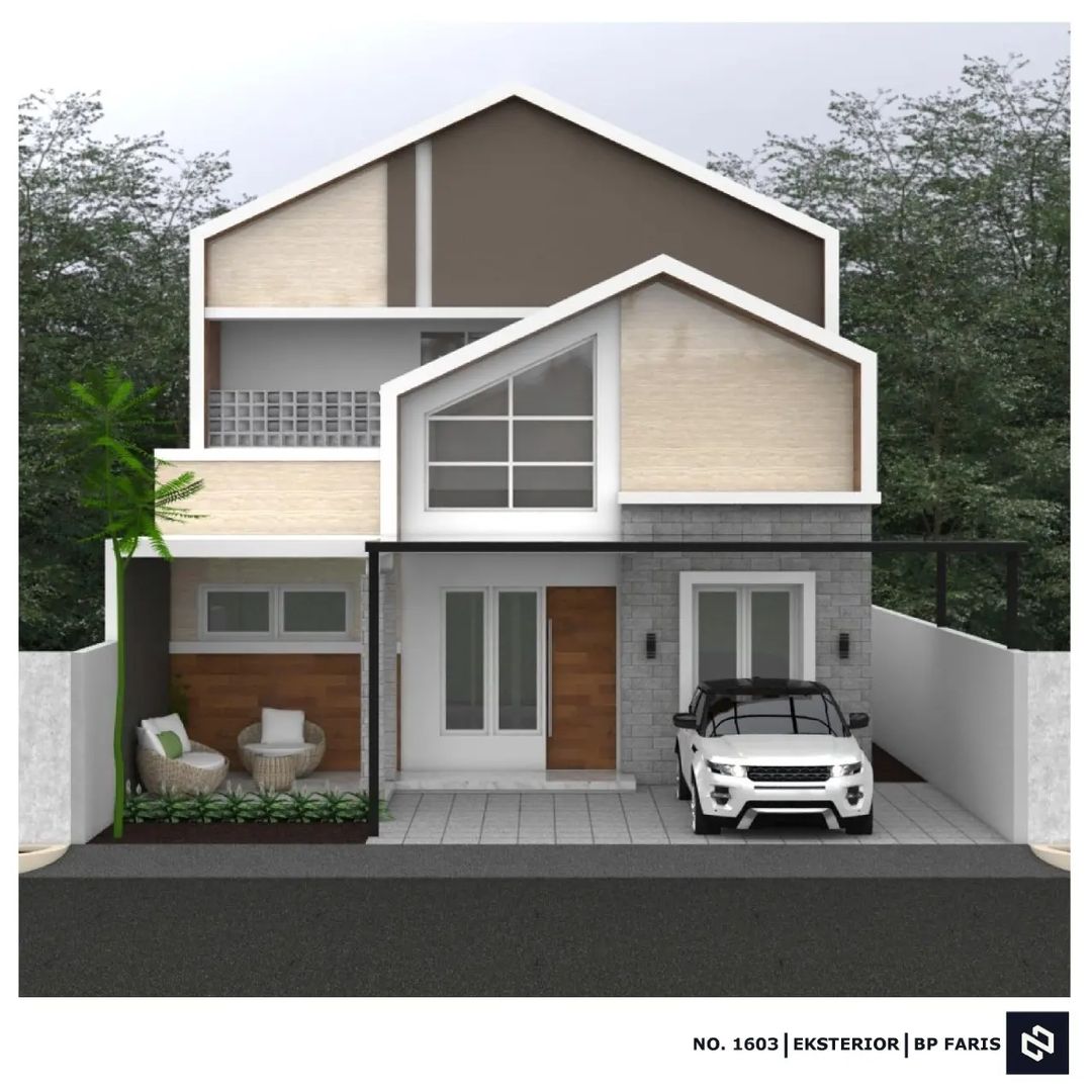 Desain rumah 10x15 Meter 2Lantai