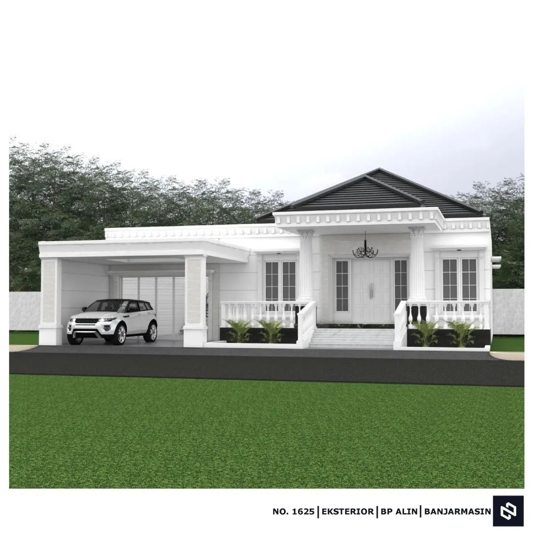 Desain rumah 14x15 Meter 1Lantai