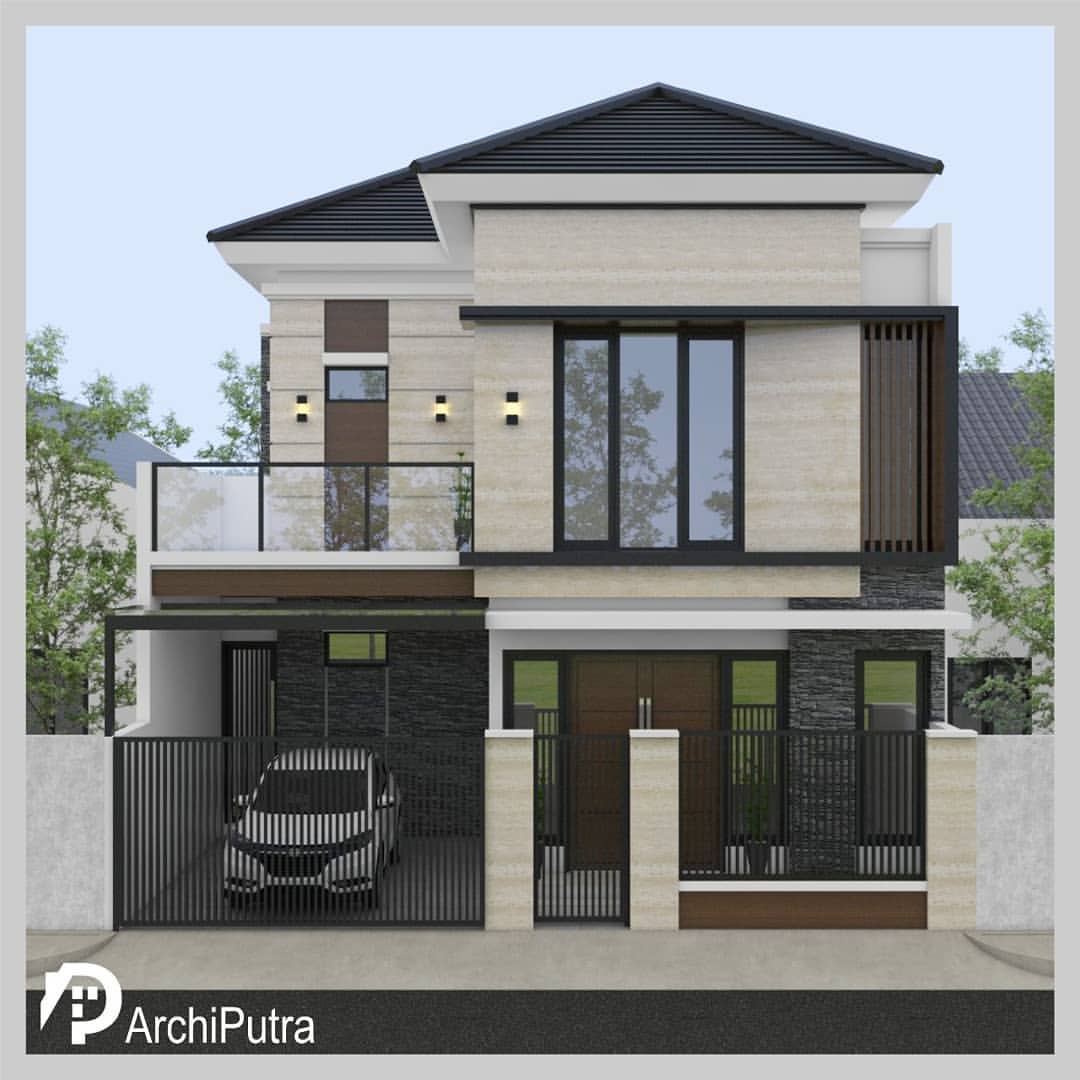 Desain rumah 9x15 Meter 2Lantai