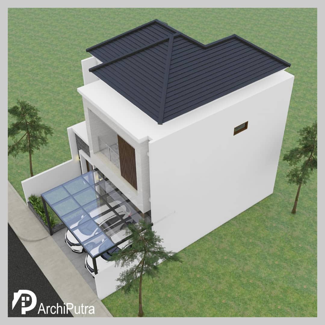 Desain rumah 8,5x13 Meter 2Lantai