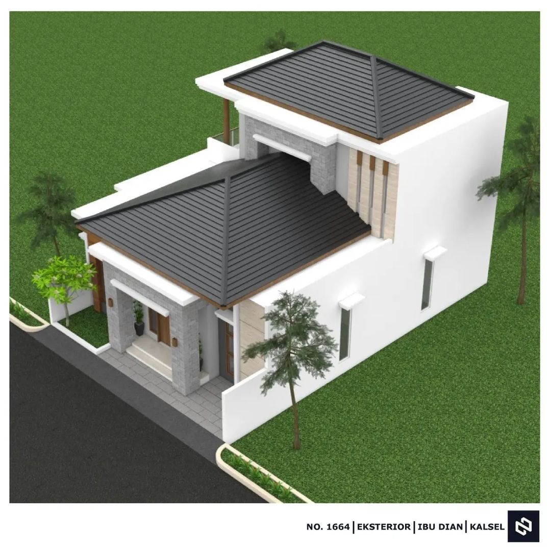 Desain rumah 10x15 Meter 2Lantai