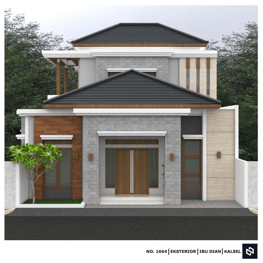 Desain rumah 10x15 Meter 2Lantai