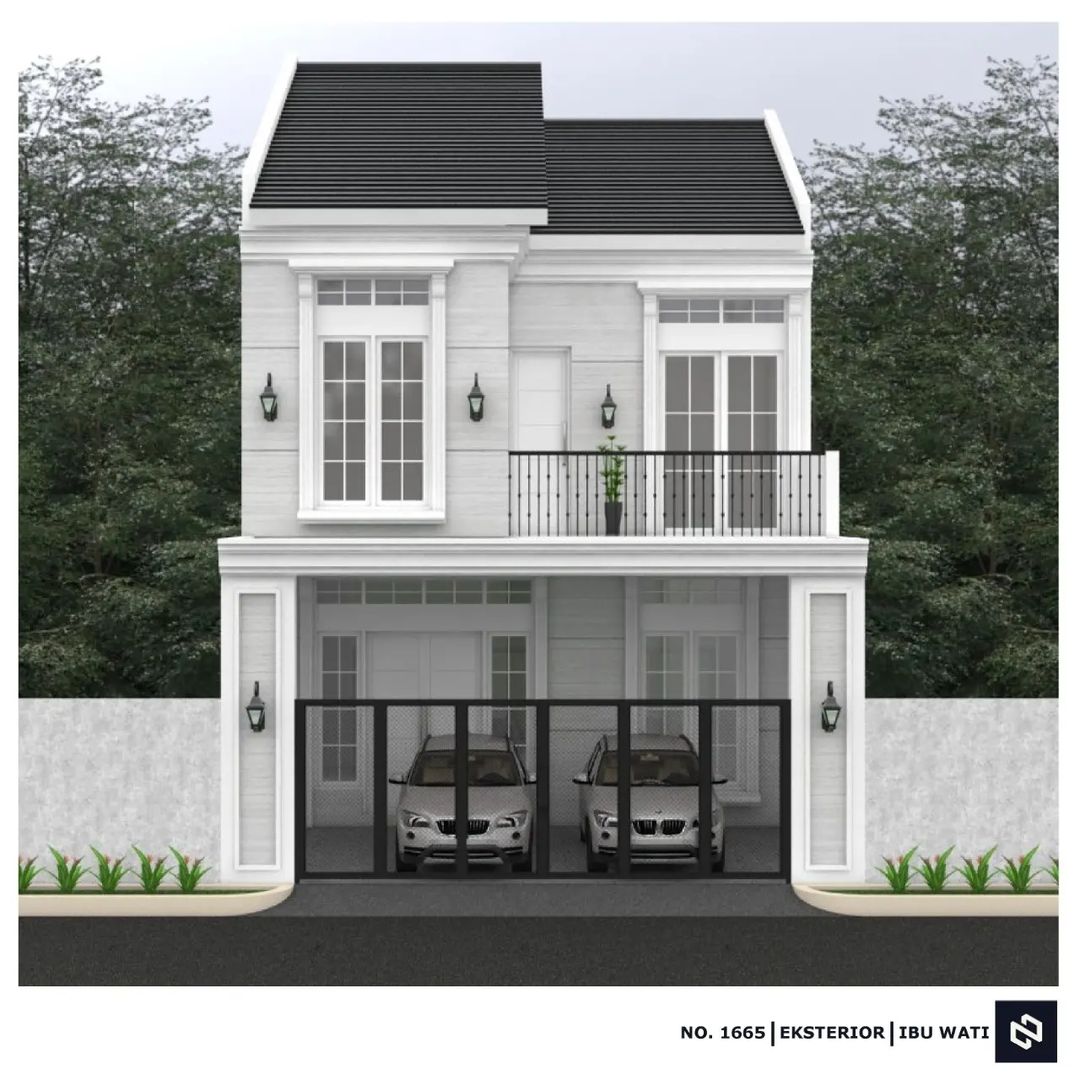 Desain rumah 7x14 Meter 2Lantai