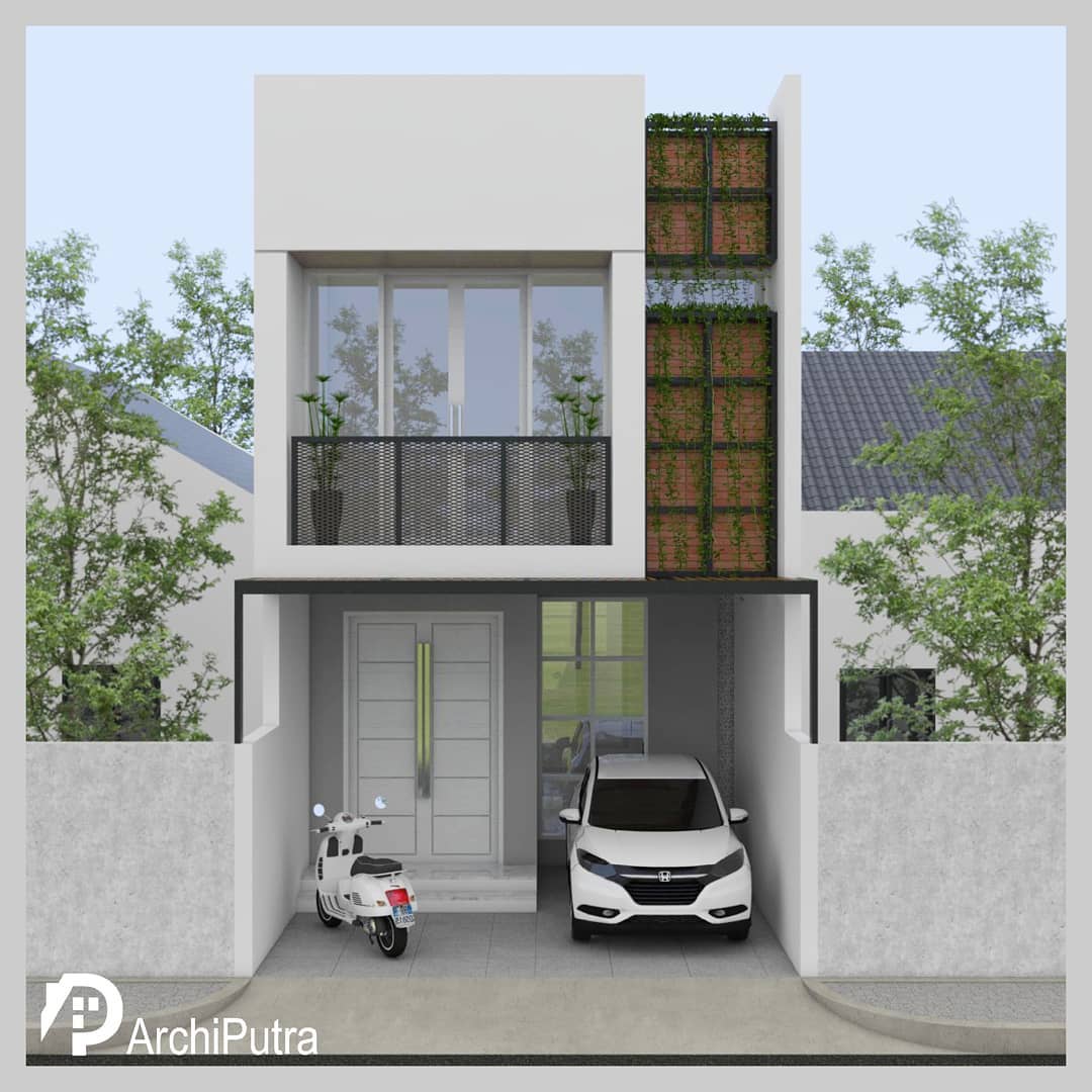 Desain rumah 5x12 Meter 2Lantai