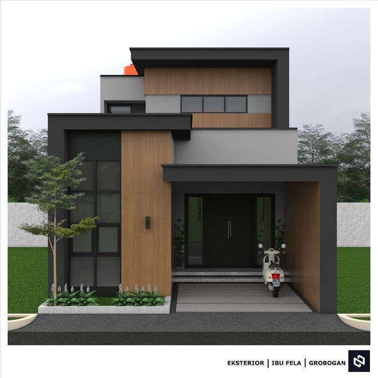 Desain rumah 7x15 Meter 2Lantai