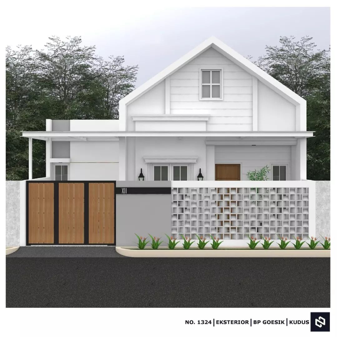 Desain rumah 9x10 Meter 1Lantai