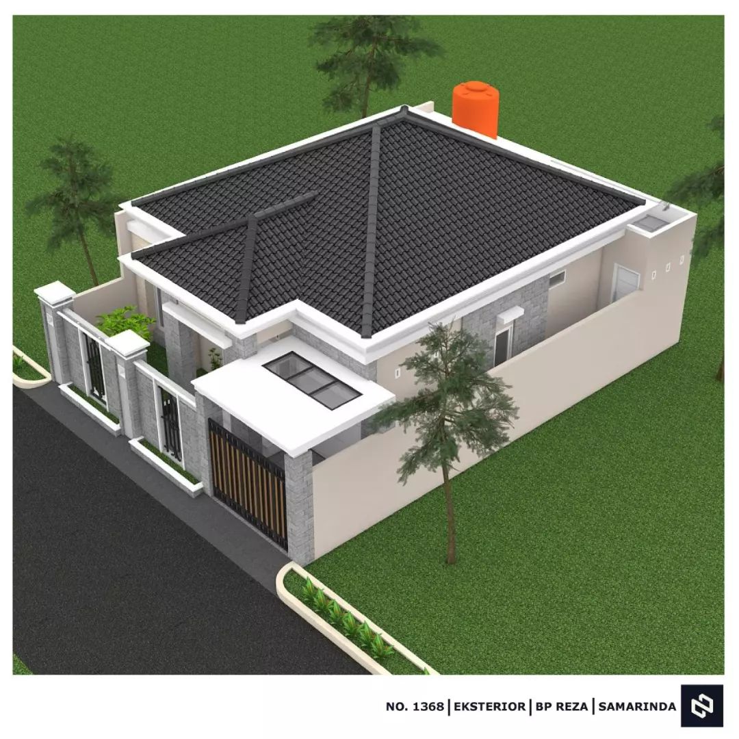 Desain rumah 10x13 Meter 1Lantai