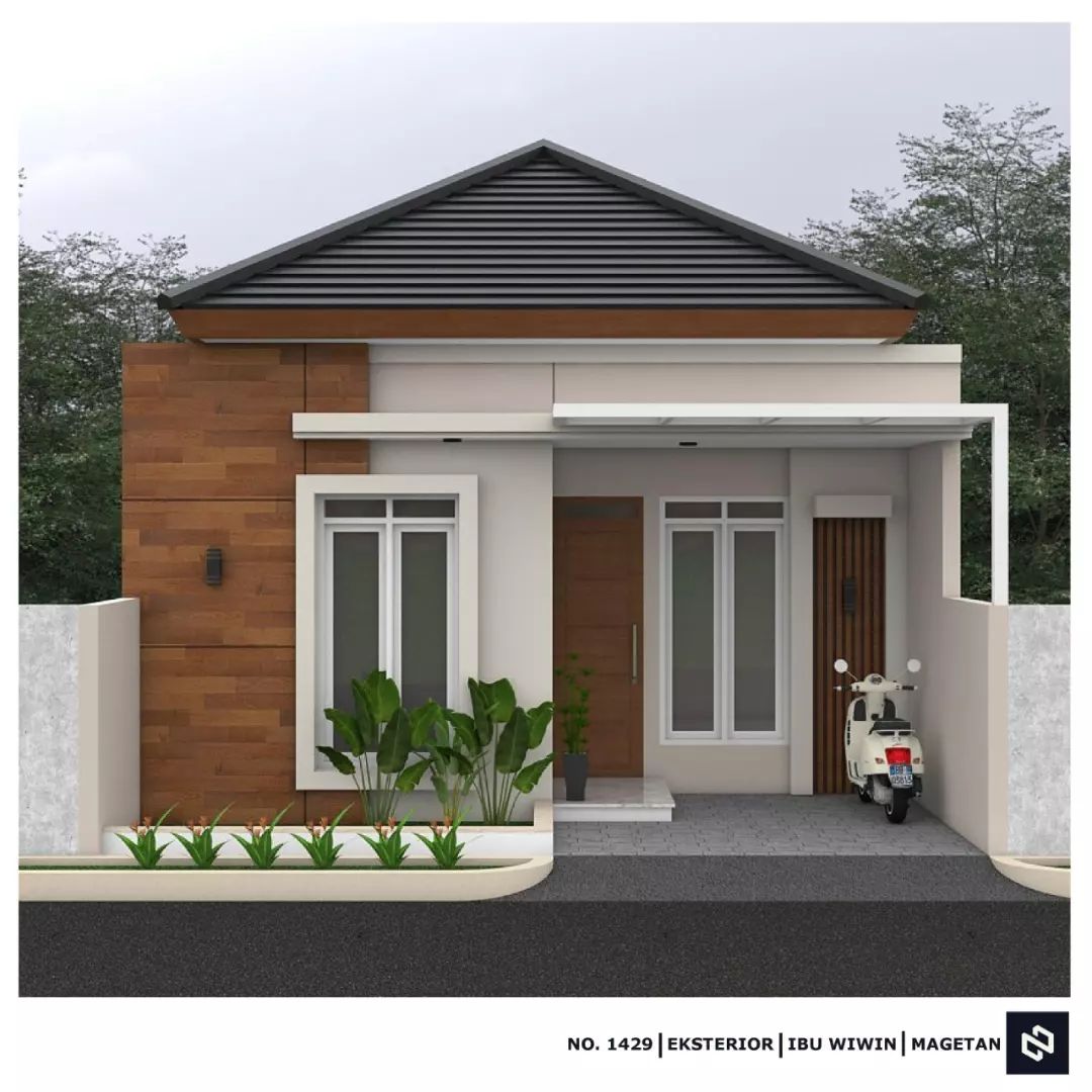 Desain rumah 7x16 Meter 1Lantai