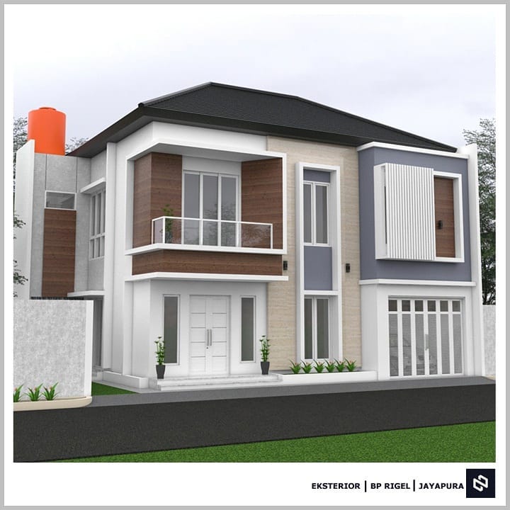 Desain rumah 15x10 Meter 2Lantai