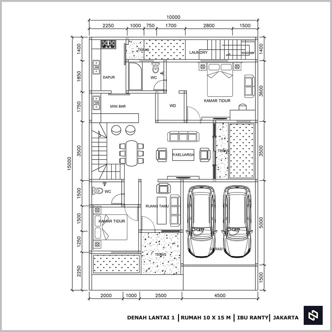 150 Sqm Home House Design 10x15 Meter 2Storey