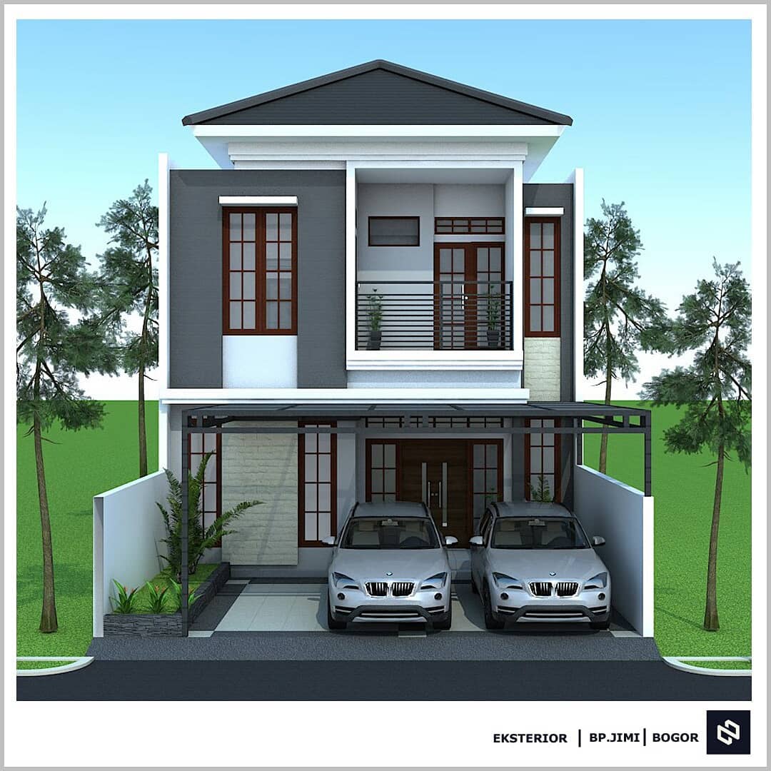 Home House Design 8x18 Meter 2Storey