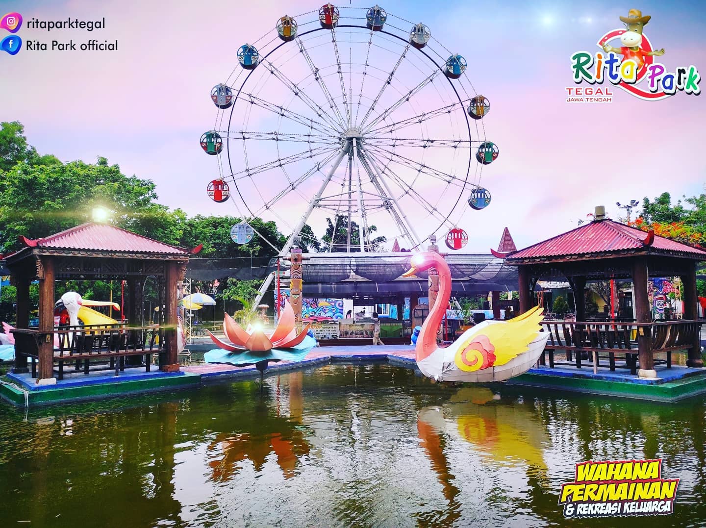 Pesona Keindahan Destinasi Wisata Rita Park dan Mall di Pesurungan Tegal Jawa Tengah