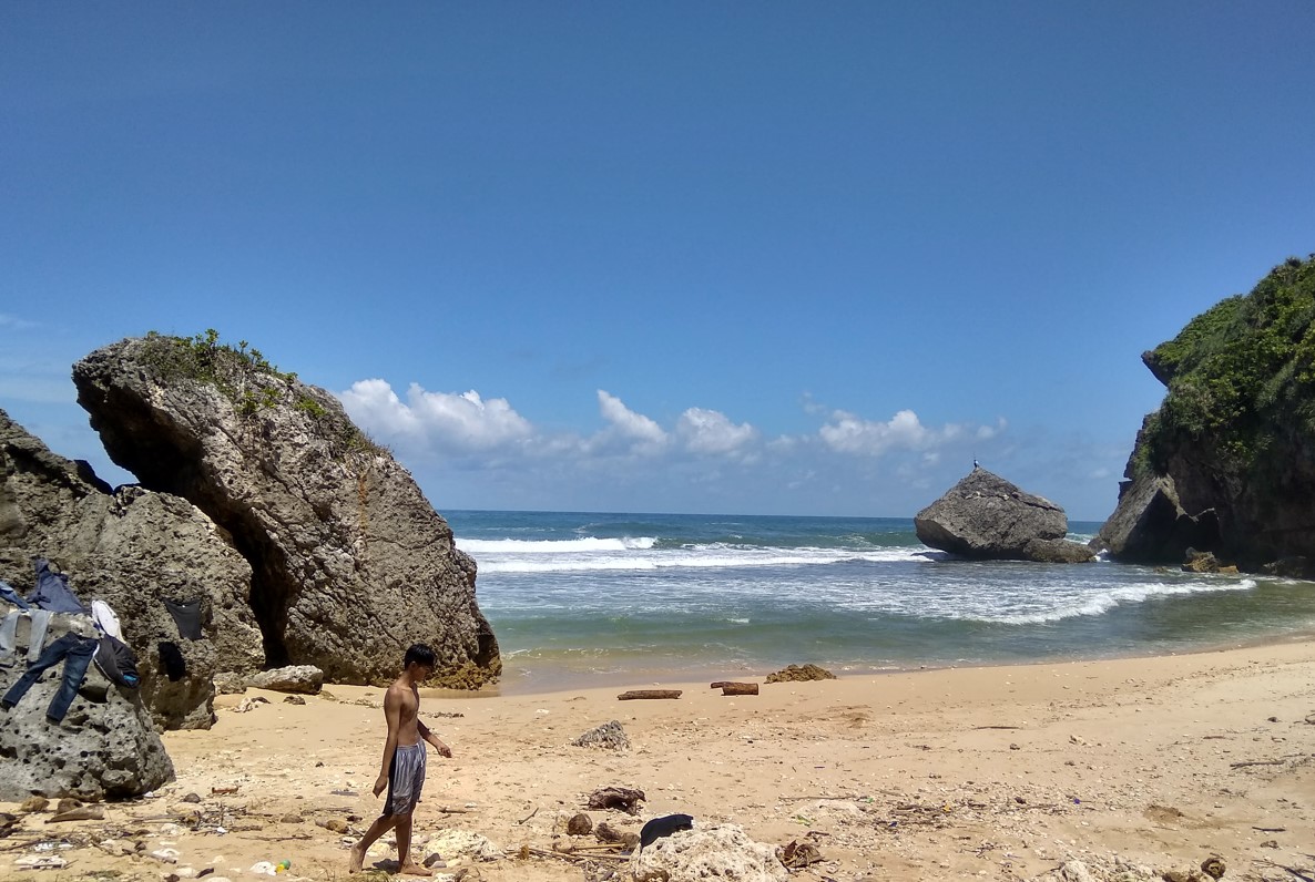 Pesona Keindahan Wisata Pantai Nglangkap di Saptosari Gunung Kidul Yogyakarta
